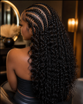 Curly Knotless Braids