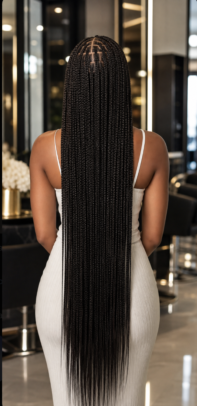 Straight Knotless Braids